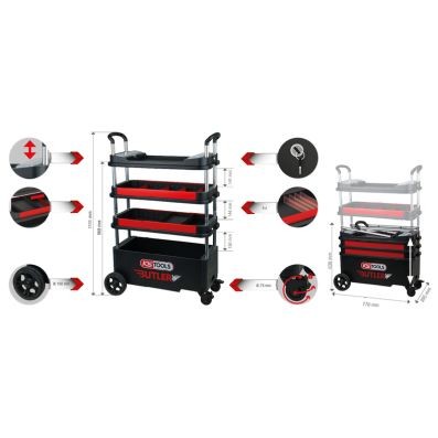 KS TOOLS Carro de ferramenta - 895.0000