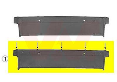 VAN WEZEL Suporte de matrícula para automóveis - 0639480