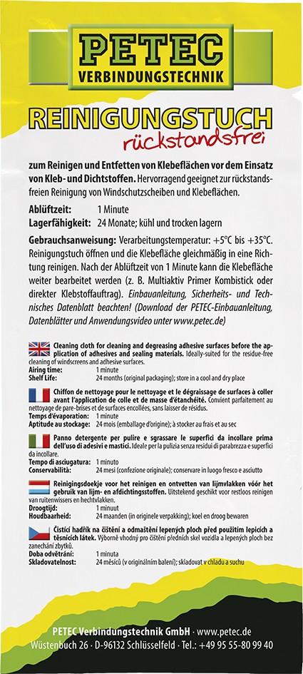 PETEC GmbH Panos de microfibra para automóveis - 82111