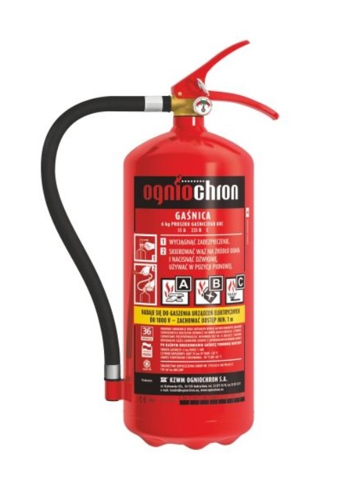 OGNIOCHRON Extintores para automóveis - GP6X ABC 6KG
