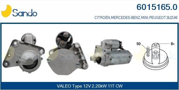 SANDO Startmotor 6015165.0 6015165.0 SANDO Startmotor Mini
