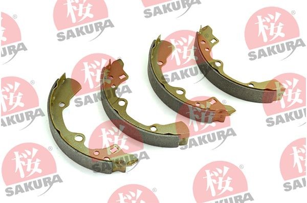 SAKURA Sada brzdových čeľustí 602-30-3510 SAKURA 602-30-3510 Brzdové čeluste Mazda 626 Coupe GD cena