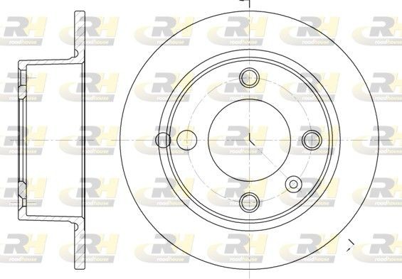 ROADHOUSE Disque de frein 6023.00 6023.00 Disques de frein CITROËN SAXO ROADHOUSE