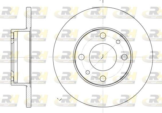 ROADHOUSE Δισκόπλακα 6030.00 ROADHOUSE 6030.00 Δισκόπλακα FIAT Uno Hatchback (146) 1.1 56 PS 1990