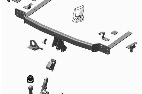 BRINK Gancio traino 603400 603400 costo Gancio traino HONDA CRX BRINK