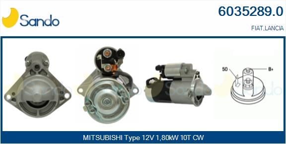 Motorino avviamento SANDO 6035289.0 SANDO 6035289.0 Motorino di avviamento Fiat FREEMONT 2020
