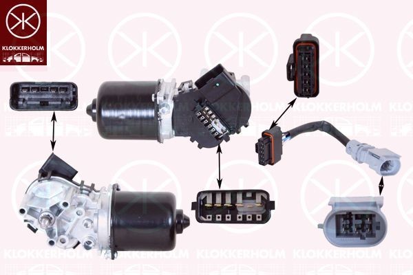 KLOKKERHOLM Motor de limpa-vidros 60373270 Motor de limpa vidros KLOKKERHOLM LAND CRUISER 60373270 baratos