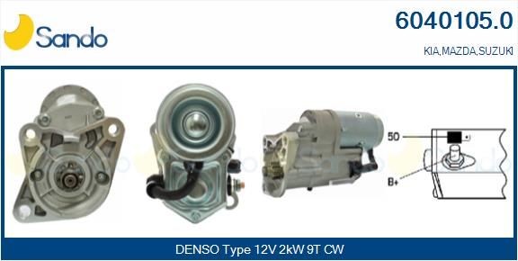 SANDO Anlasser 6040105.0 Starter SANDO SHUMA 6040105.0 günstig
