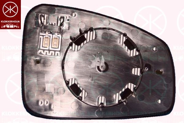 KLOKKERHOLM Mirror Glass, outside mirror 60431062 60431062 KLOKKERHOLM glass for wing mirror for RENAULT CAPTUR