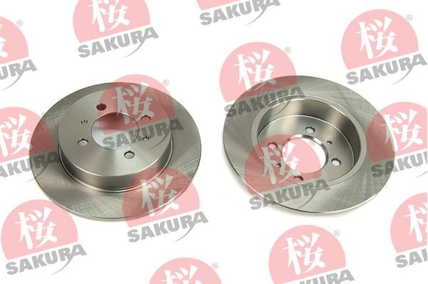 SAKURA Bromsskiva 605-10-4080 SAKURA 605-10-4080 Bromsskiva NISSAN 100NX (B13) 1.6 112 hk 1990