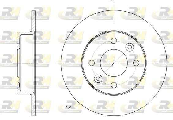 ROADHOUSE Bremseskive 6066.00 ROADHOUSE 6066.00 Skivebremser Renault R5 Van billig
