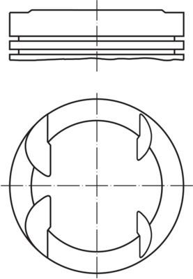 MAHLE Piston 607 79 01 MAHLE 607 79 01 Piston moteur Toyota Corolla e12 pas cher