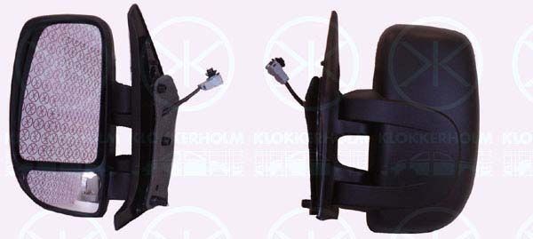 KLOKKERHOLM Espelho retrovisor 60881042 60881042 Retrovisor exterior NISSAN PRIMASTAR KLOKKERHOLM