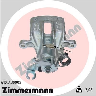 ZIMMERMANN Δαγκάνα φρένων 610.3.30002 Δαγκάνα φρένων ZIMMERMANN CUPRA ATECA 610.3.30002