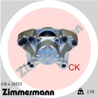 ZIMMERMANN Remklauw 610.4.30053 610.4.30053 Remtang LAND ROVER RANGE ROVER EVOQUE ZIMMERMANN