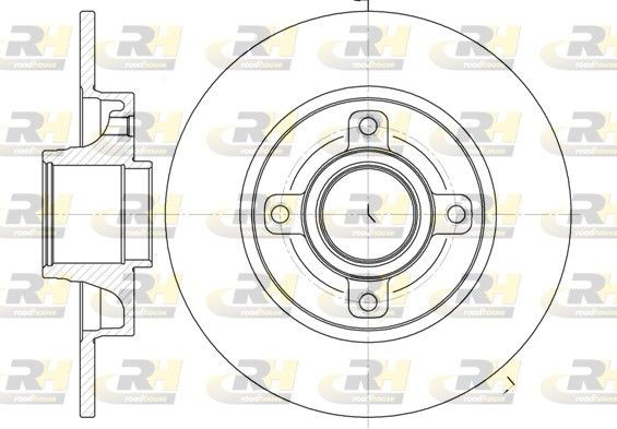 ROADHOUSE Disque de frein 61014.00 Citroën SAXO Disque ROADHOUSE 61014.00