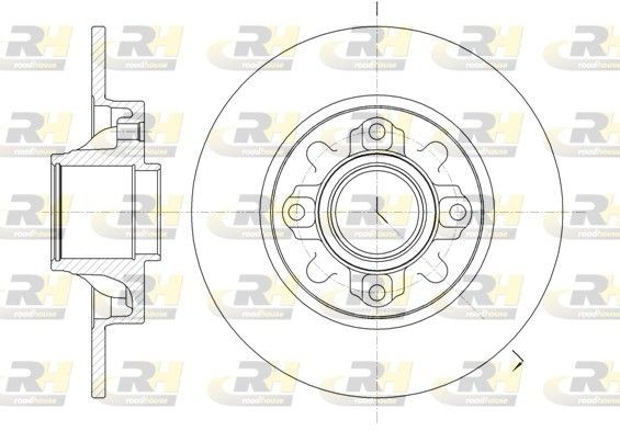 ROADHOUSE Bromsskiva 61060.00 61060.00 Bromsskivor ROADHOUSE PEUGEOT PARTNER