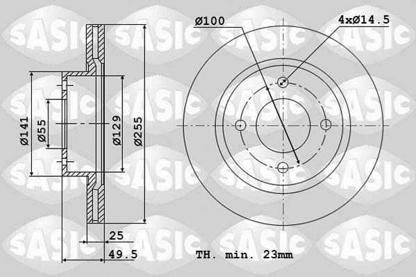 SASIC Δισκόπλακα 6106350 Δισκόφρενα SASIC COROLLA 6106350 φθηνά