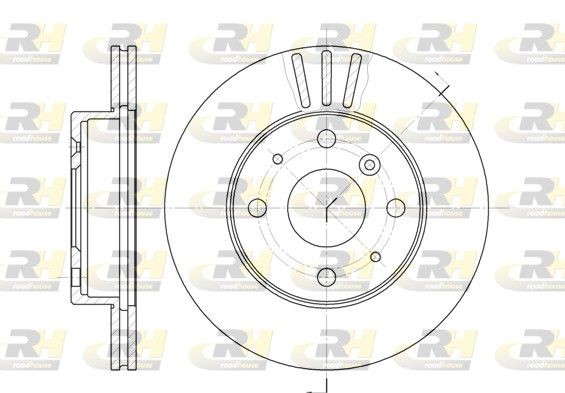 ROADHOUSE Disco de travão 61095.10 ROADHOUSE 61095.10 Discos de freio Charade G102 preço