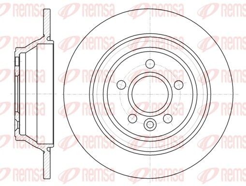 REMSA Remschijf 61265.00 Volvo S80 Sportremschijven REMSA 61265.00