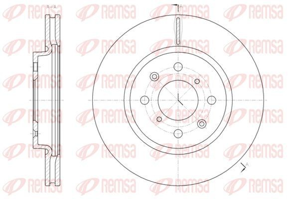 KAWE Brake disc 61481 10 61481 10 KAWE brake discs for SUZUKI SX4