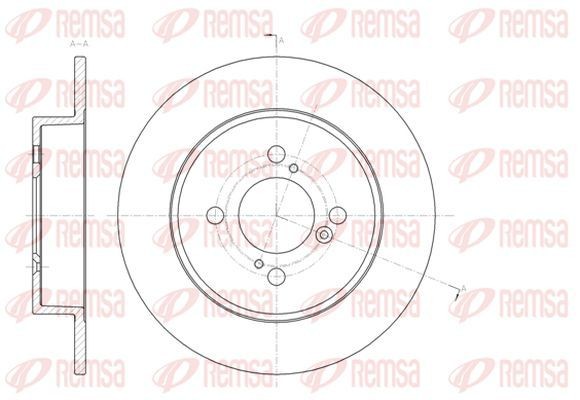 KAWE Δισκόπλακα 61483 00 Δίσκοι φρένων KAWE Suzuki BALENO 61483 00