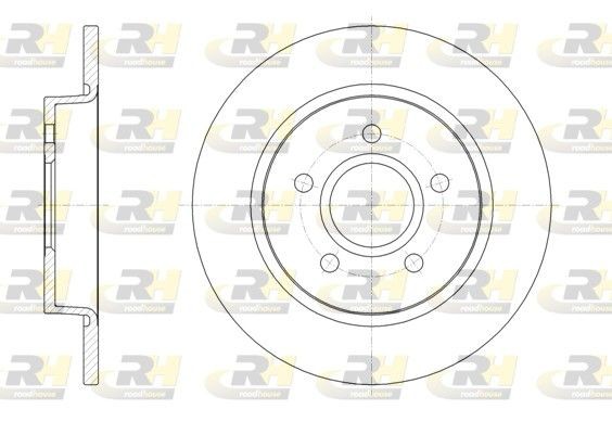 ROADHOUSE Piduriketas 61503.00 Pidurikettad ROADHOUSE Ford FIESTA 61503.00