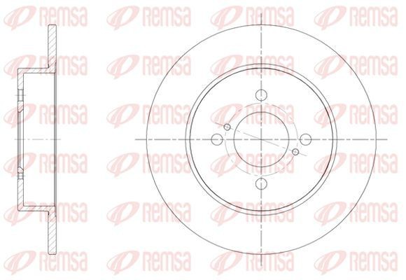 KAWE Δισκόπλακα 61537 00 Δισκόπλακες KAWE Suzuki BALENO 61537 00