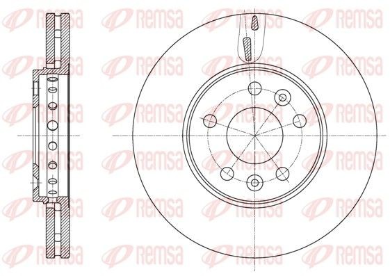 REMSA Disco freno 61625.10 61625.10 costo Dischi freno OPEL MONZA REMSA