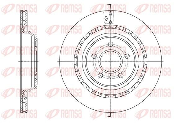 REMSA Remschijf 61636.10 61636.10 Remschijven REMSA MERCEDES-BENZ 190