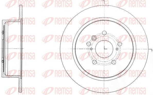 REMSA Bremsscheibe 61650.00 61650.00 Bremsscheiben REMSA TOYOTA HIGHLANDER