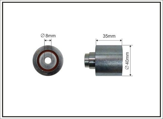 CAFFARO Geleiderol, distributieriem 62-35 62-35 Geleide rol / omdraairol getande riem PEUGEOT RCZ CAFFARO