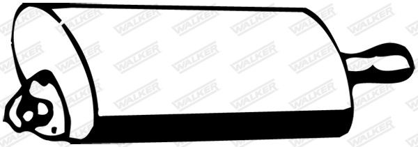 WALKER Midtre lydpotte 09610 WALKER 09610 Midtre lydpotte