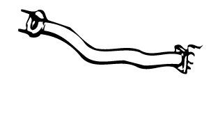 VEGAZ Udstødningsrør SBR-55 Udstødningsrør VEGAZ Saab 900 SBR-55