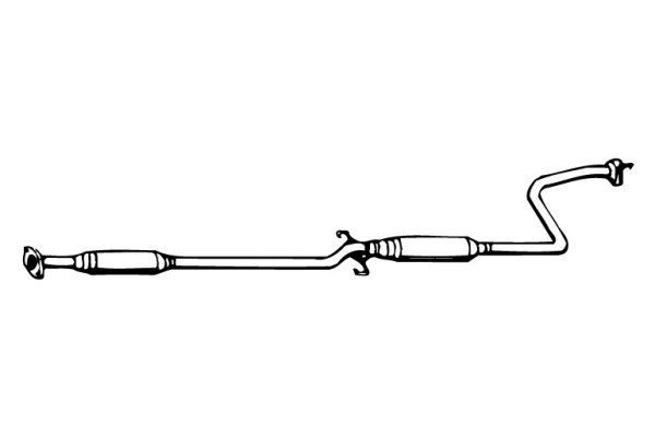 VEGAZ Midtre lydpotte HOS-45 Mellomlyddemper VEGAZ Honda INSIGHT HOS-45