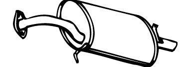 Koncový tlmič výfuku VEGAZ TS-97 VEGAZ TS-97 Zadný tlmič výfuku TOYOTA VERSO S 2016