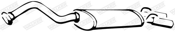 WALKER Marmitta 14238 WALKER 14238 Marmitta posteriore Renault 21 L482 prezzo