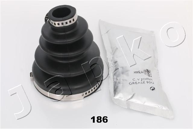 JAPKO Putekļusargu komplekts, Piedziņas vārpsta 63186 Pusass putekļu gumijas JAPKO Nissan SUNNY 63186