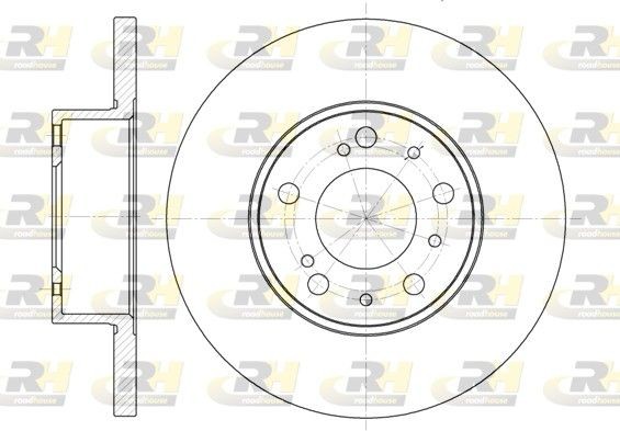 ROADHOUSE Bromsskiva 6334.00 6334.00 ROADHOUSE bromsskivor CITROЁN C1