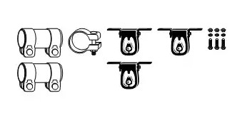 VEGAZ Monteringssæt, udstødningssystem VA-140 VEGAZ VA-140 Monteringssæt udstødningssystem VW Passat B8 3G Sedan billig
