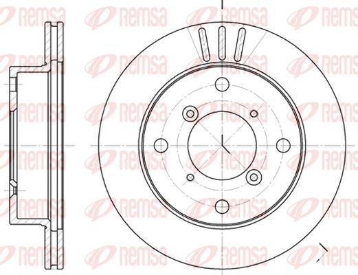 KAWE Brake disc 6399 10 SUZUKI SX4 KAWE brake discs 639910