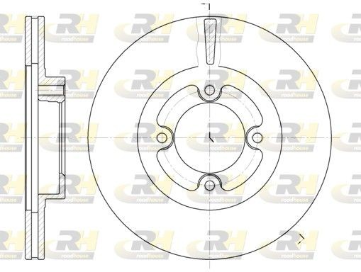 ROADHOUSE Bremseskive 6406.10 ROADHOUSE 6406.10 Bremseskiver Modell F originale pris