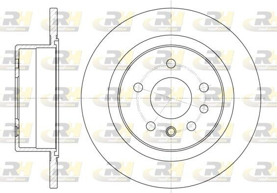 ROADHOUSE Bremseskive 6488.00 Bremseskiver ROADHOUSE MITSUBISHI 6488.00