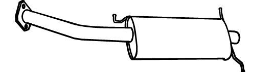 Πίσω σιλανσιέ VEGAZ MZS-94 VEGAZ MZS-94: Τελικό εξάτμισης Mazda 626 2001