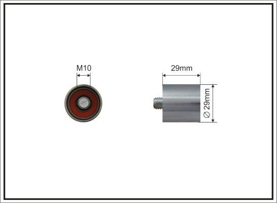 CAFFARO Styrrulle till kuggrem 65-00 CAFFARO 65-00 Styrrulle, kuggrem VW New Beetle Cabriolet original