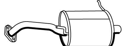 Takaäänenvaimentaja VEGAZ DIS-29 VEGAZ DIS-29 DAIHATSU CHARADE 2014 Takapönttö