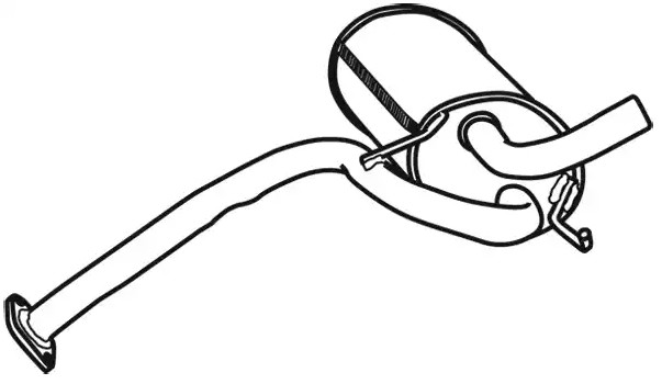 VEGAZ Bakre eksospotte SAS-26 pris Bakre lyddemper Subaru BL, BP, B13_ SAS-26 VEGAZ