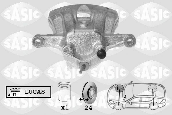 SASIC Bremsecaliper 6506111 Bremseklave SASIC Opel TIGRA 6506111