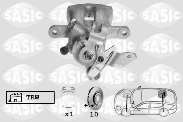 SASIC Bremsecaliper 6506119 Bremseklave SASIC TIGRA 6506119 billige