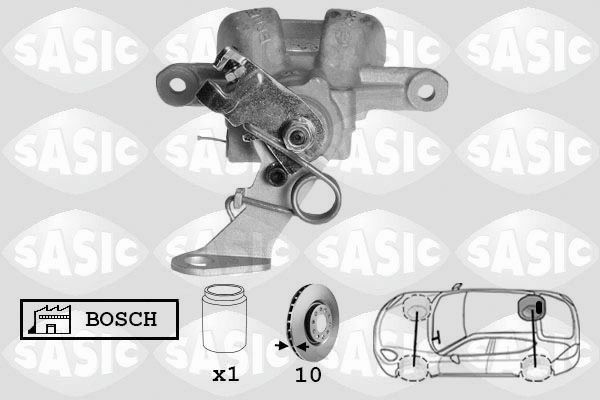 SASIC Bremsecaliper 6506191 Caliper SASIC TIGRA 6506191 billige